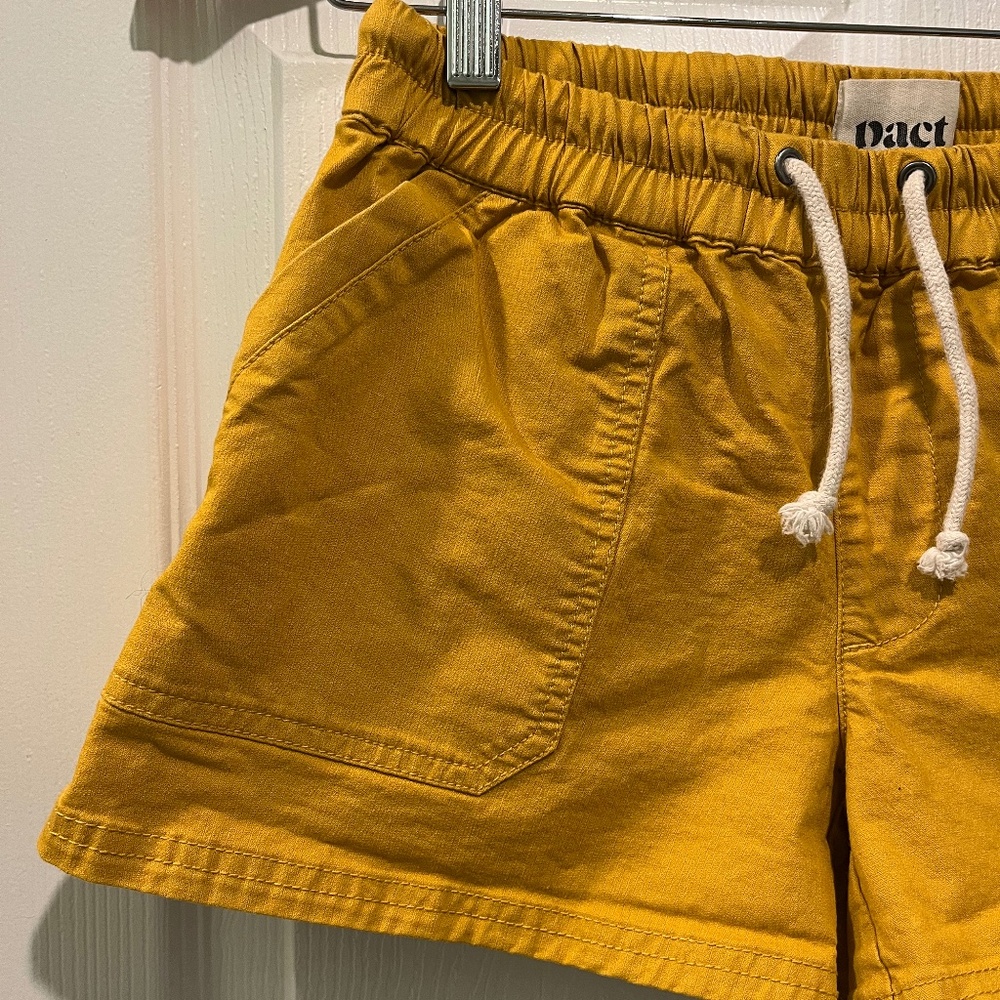 Pact Women's Yellow Twill Shorts (XS) - Picture 7 of 7